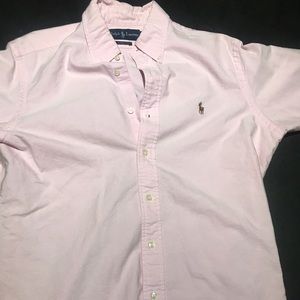 Ralph lauren polo size large! 100% cotton pink!